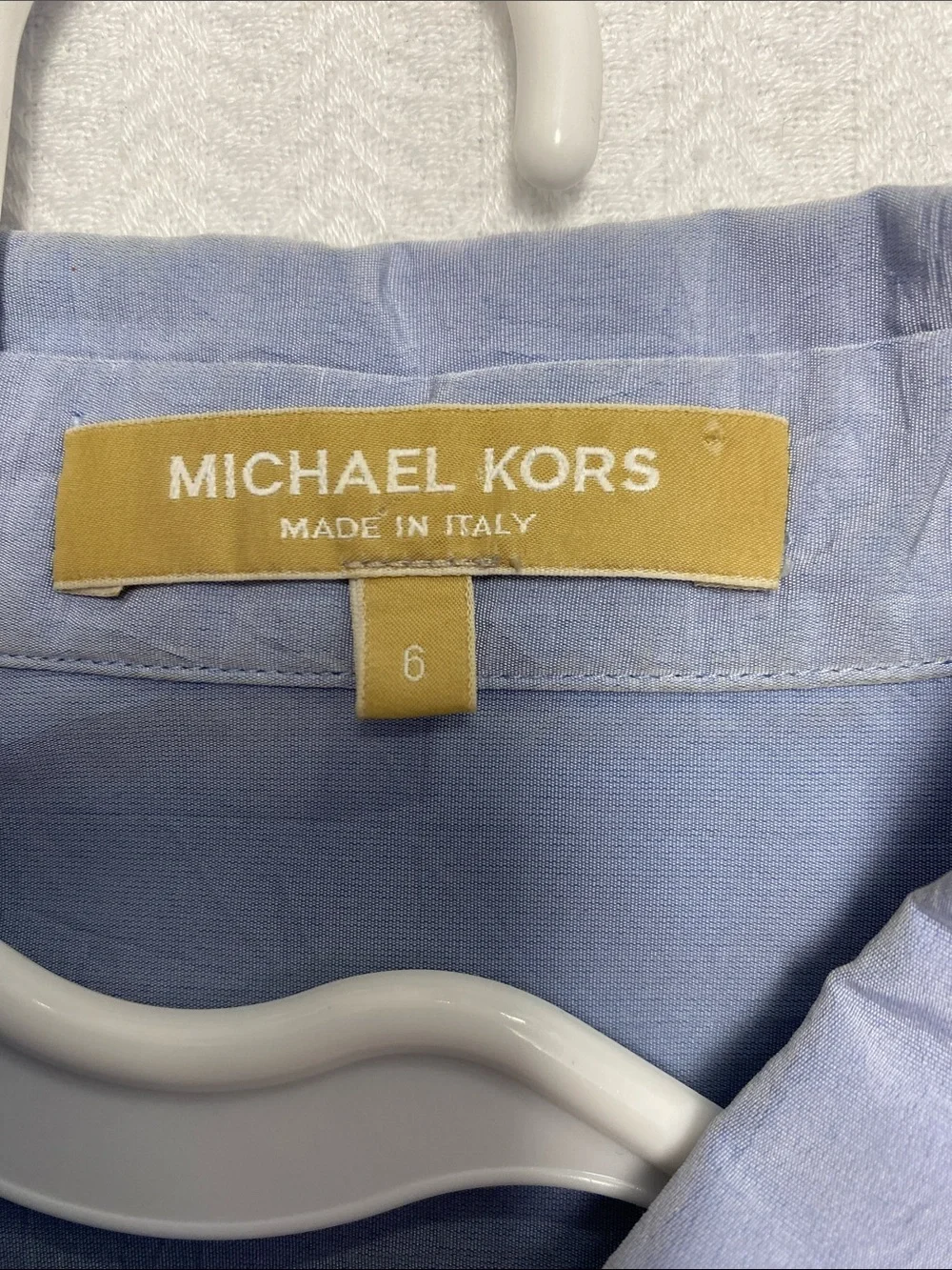 Vintage/Y2K Michael Kors Made in Italy Blue Chambray Longline Tunic Shirt Dress